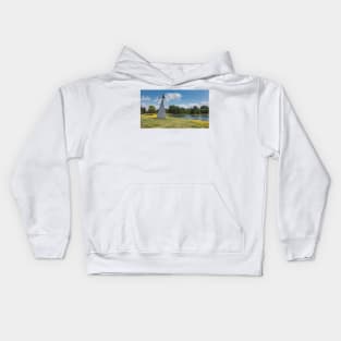 Windmill in a park Kids Hoodie